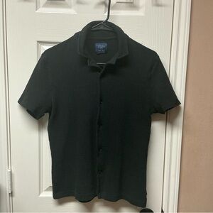 Black Casual Button Down Shirt